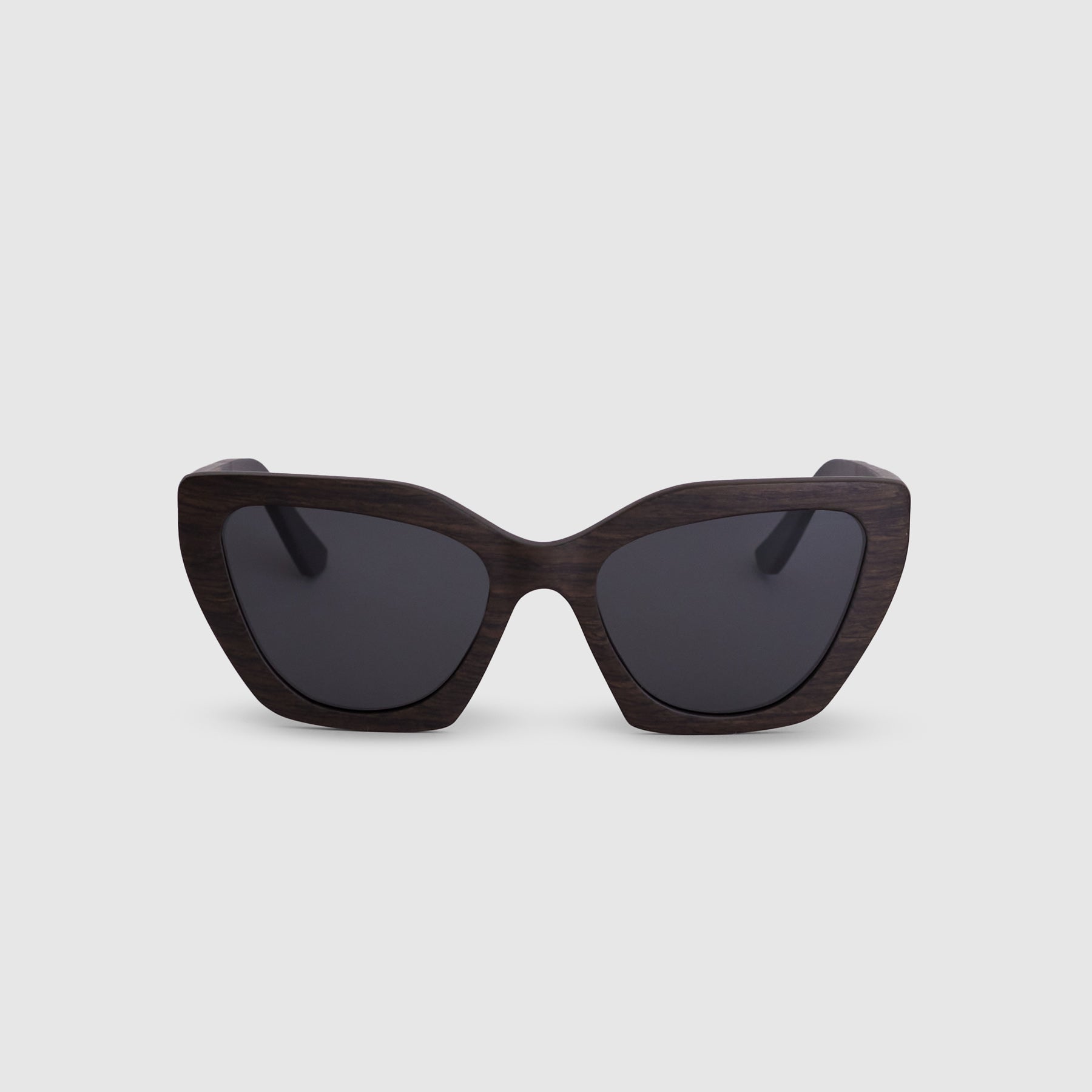 Blair | Dark Oak Wood Sunglasses Front